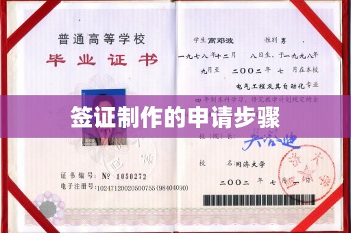 眉县签证制作的申请步骤
