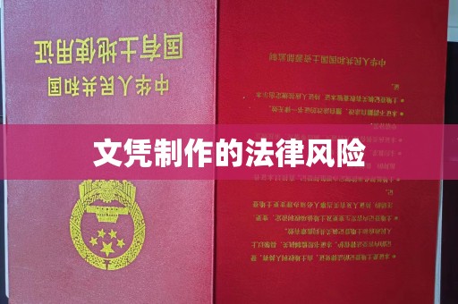 眉县文凭制作的法律风险